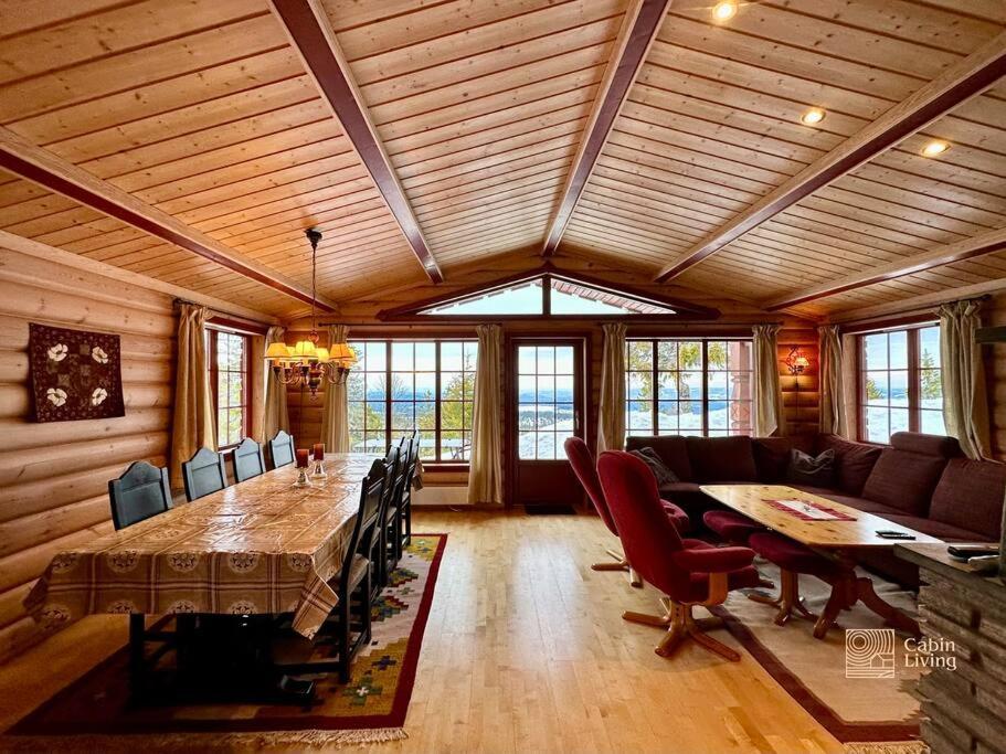 Large Cabin Sjusjoen Best View, Sauna, Ski Inout Exterior foto