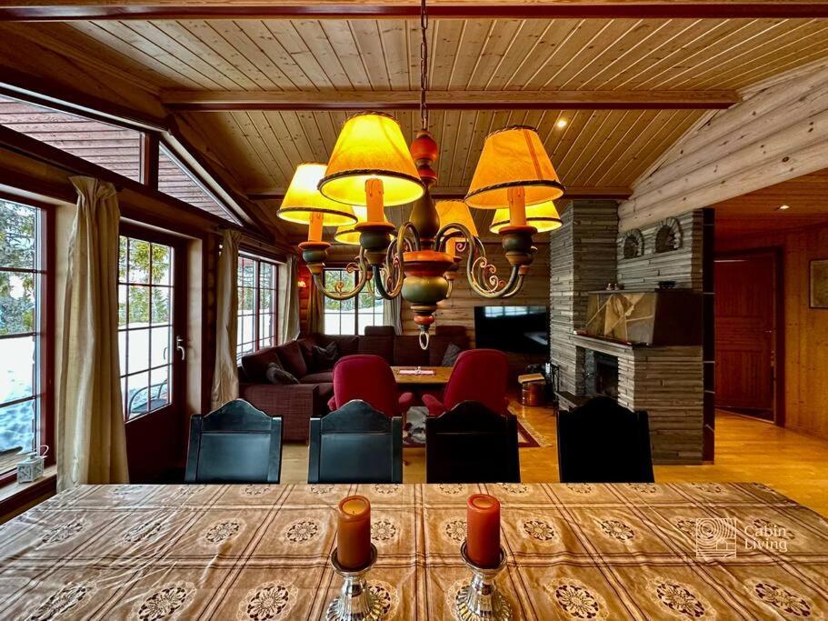 Large Cabin Sjusjoen Best View, Sauna, Ski Inout Exterior foto